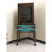 Vintage Mid Century Hutch Stand Glass Door Display Cabinet (Online Purchase Only)