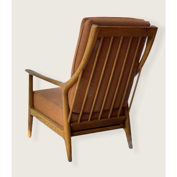 Vintage Mid Century Lounge Chair with Recline