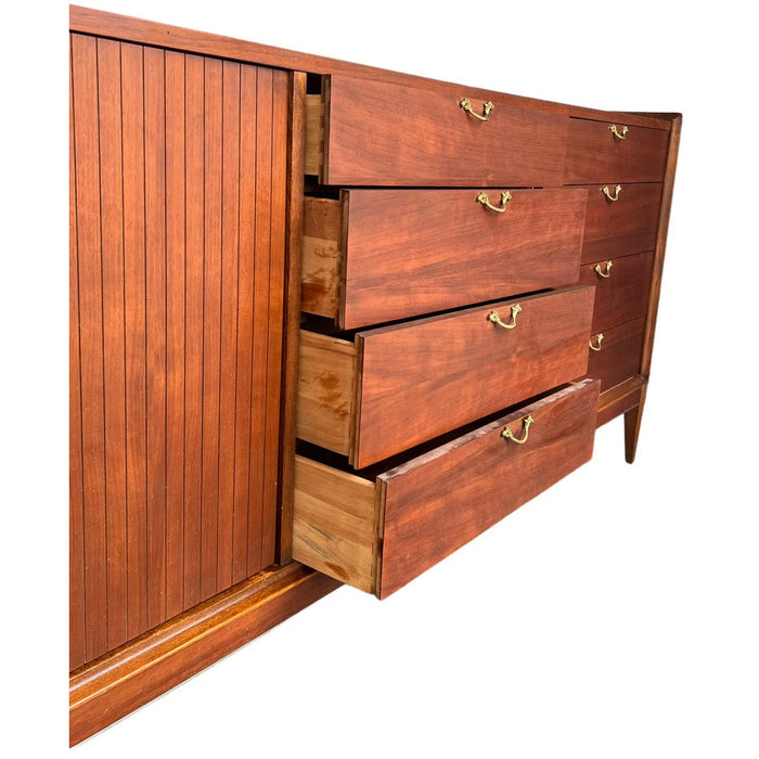 Vintage Mid Century Modern 12 Drawer Dresser Dovetail Drawers