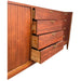 Vintage Mid Century Modern 12 Drawer Dresser Dovetail Drawers
