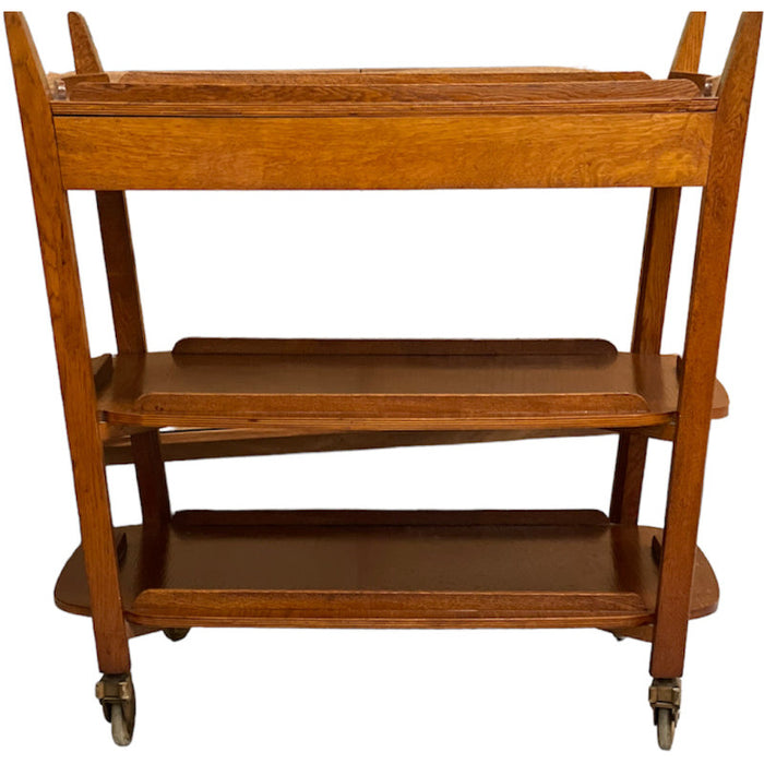 Vintage Mid Century Modern 3 Tiered Cart in the style of Poul Hundevad UK Import