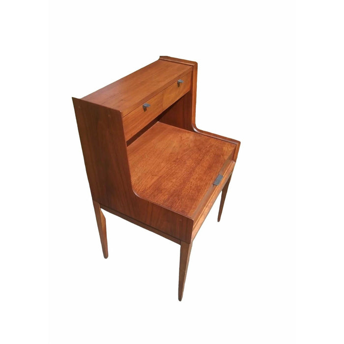Vintage Mid Century Modern Arthur Umanoff for Cavalier walnut Entryway Table (Available for Online Purchase Only)