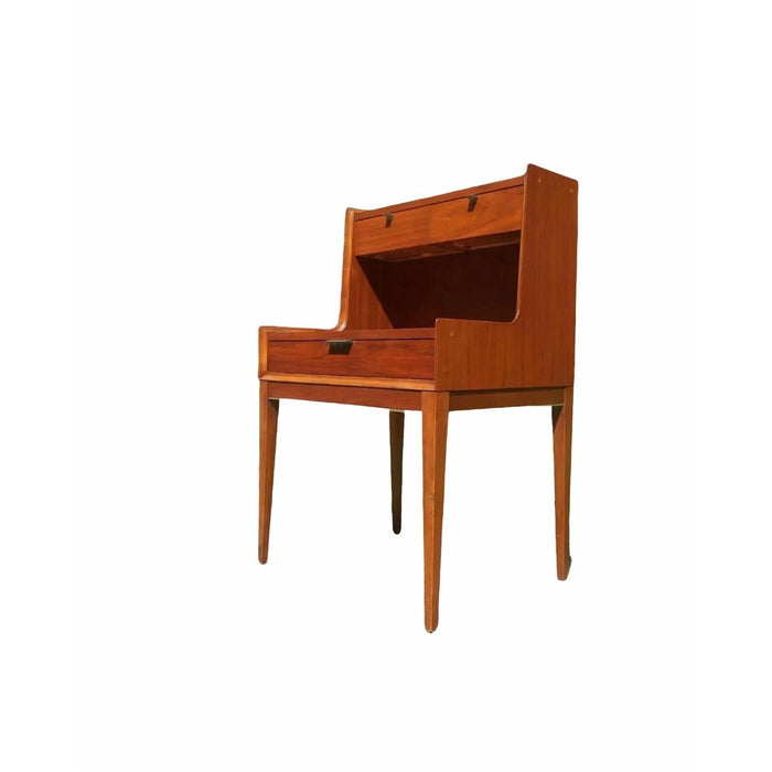 Vintage Mid Century Modern Arthur Umanoff for Cavalier walnut Entryway Table (Available for Online Purchase Only)
