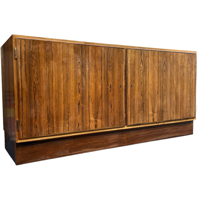 Vintage Mid Century Modern Danish Credenza Console Sideboard by Hundevad with Key (Available by Online Purchase only)