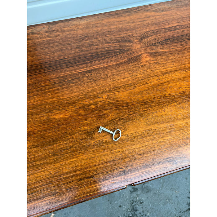 Vintage Mid Century Modern Danish Credenza Console Sideboard by Hundevad with Key (Available by Online Purchase only)