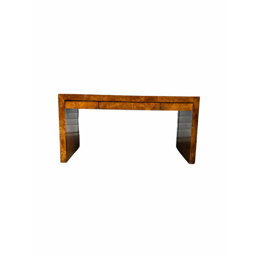 Vintage Mid Century Modern Desk Table by Hekman Furniture Parson Design 3 - Drawer Finished Back (Available for Online Purchase Only)