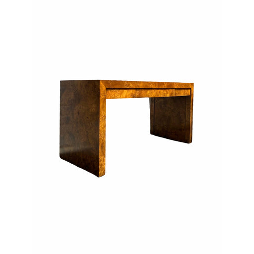 Vintage Mid Century Modern Desk Table by Hekman Furniture Parson Design 3 - Drawer Finished Back (Available for Online Purchase Only)
