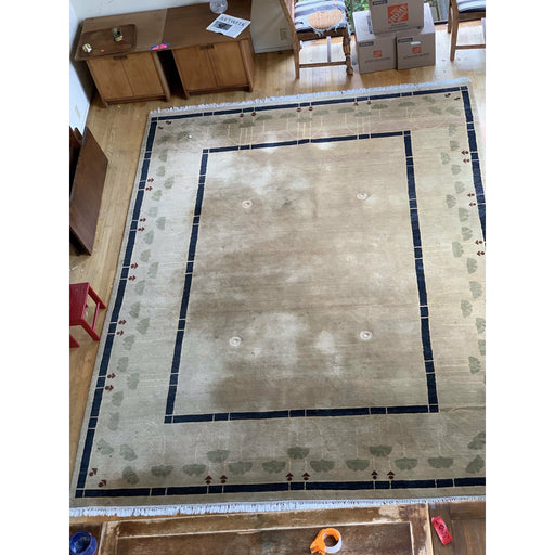 Vintage Mid Century Modern Handwoven Rug ( Available by online purchase only)