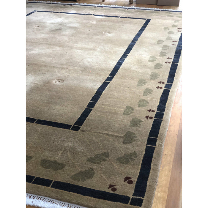 Vintage Mid Century Modern Handwoven Rug ( Available by online purchase only)