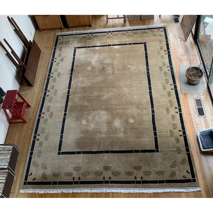 Vintage Mid Century Modern Handwoven Rug ( Available by online purchase only)