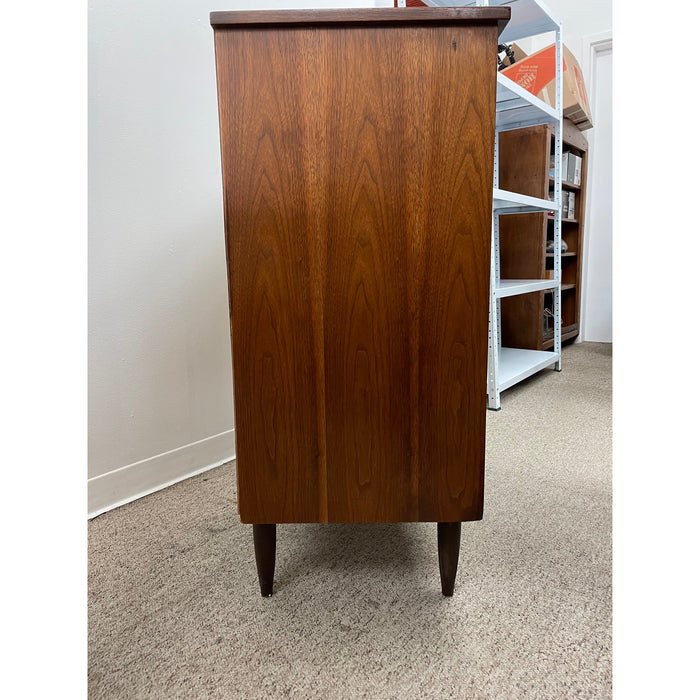 Vintage Mid Century Modern Highboy Dresser with Dovetail Drawers