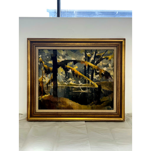 Vintage Mid Century Modern Oil Painting