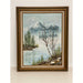 Vintage Painting of Winter Landscape