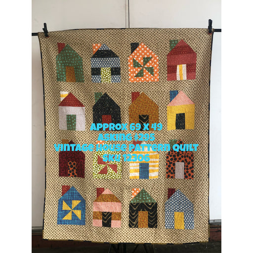 Vintage Quilt - Houses