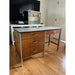 Vintage Raymond Loewy Mid Century Modern Industrial walnut Aluminum writing Desk (Available by Online Purchase Only)