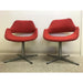 Vintage Red Retro Lounge Office Chairs. Set of 2(Available by online purchase only)