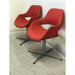 Vintage Red Retro Lounge Office Chairs. Set of 2(Available by online purchase only)