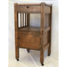 Vintage Solid Wood Arts and Crafts Mission Style Accent Side Table