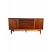 Vintage Stanley Mid Century Modern Credenza Dovetailed Louvered Front Drawers (Available for Online Purchase Only)