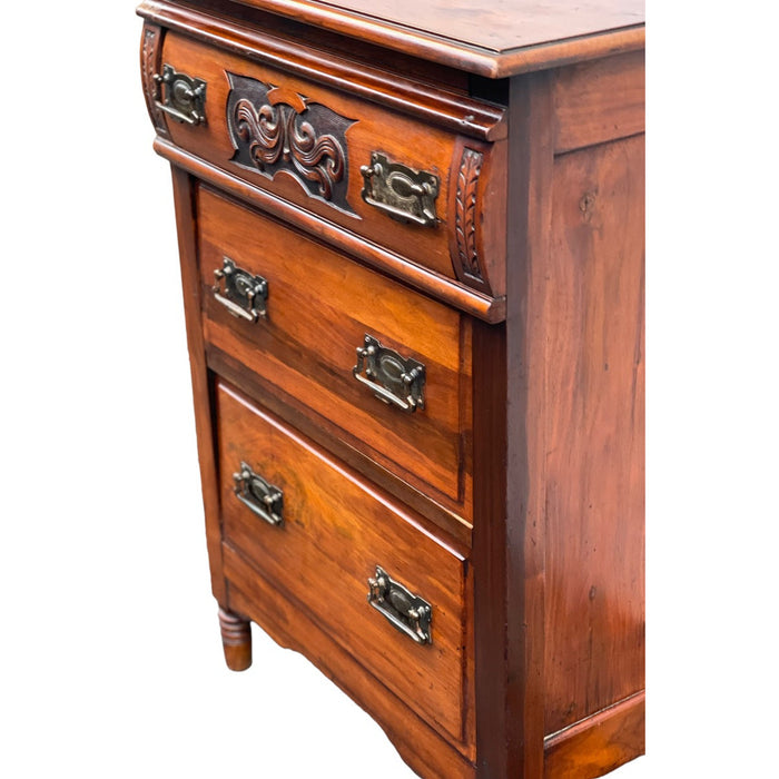 Vintage Victorian Era Dresser Hand Carved Details Original Hardware UK Import 1890s (Available by online purchase only) — Big Whale Consignment