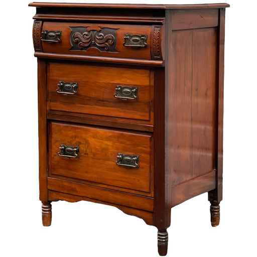 Vintage Victorian Era Dresser Hand Carved Details Original Hardware UK Import 1890s (Available by online purchase only)