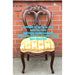 Vintage Victorian Style Hand carved Reupholstered Accent Chair(Available by online purchase only)