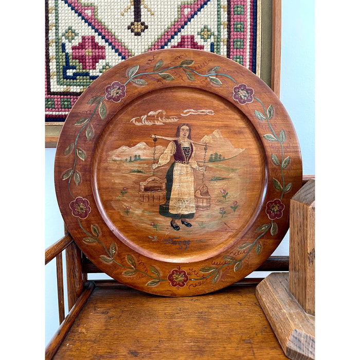 Vintage Wood Plate