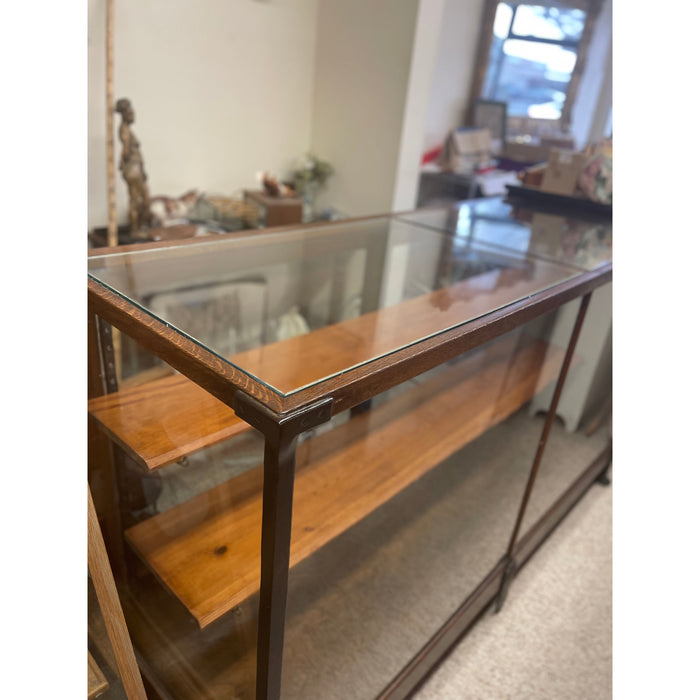 Vintage Wood and Metal Display Case