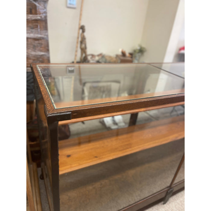 Vintage Wood and Metal Display Case