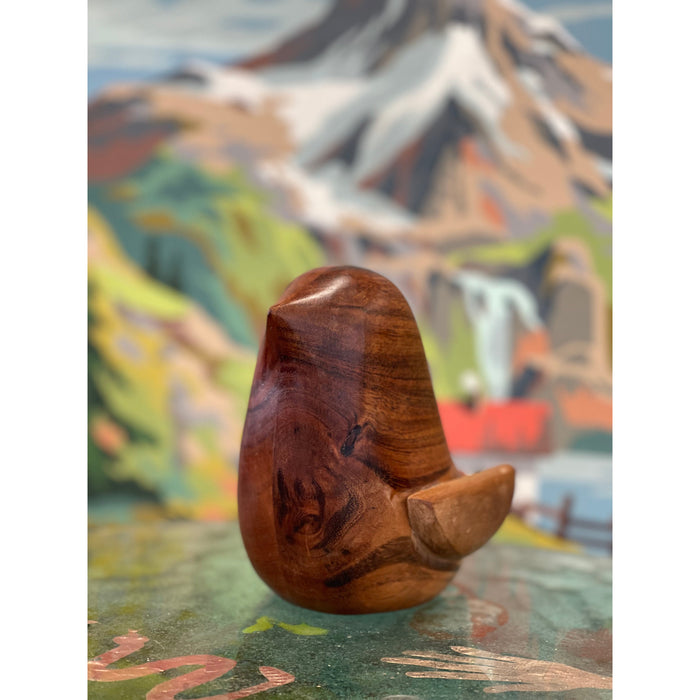 Vintage Wooden Carved Bird