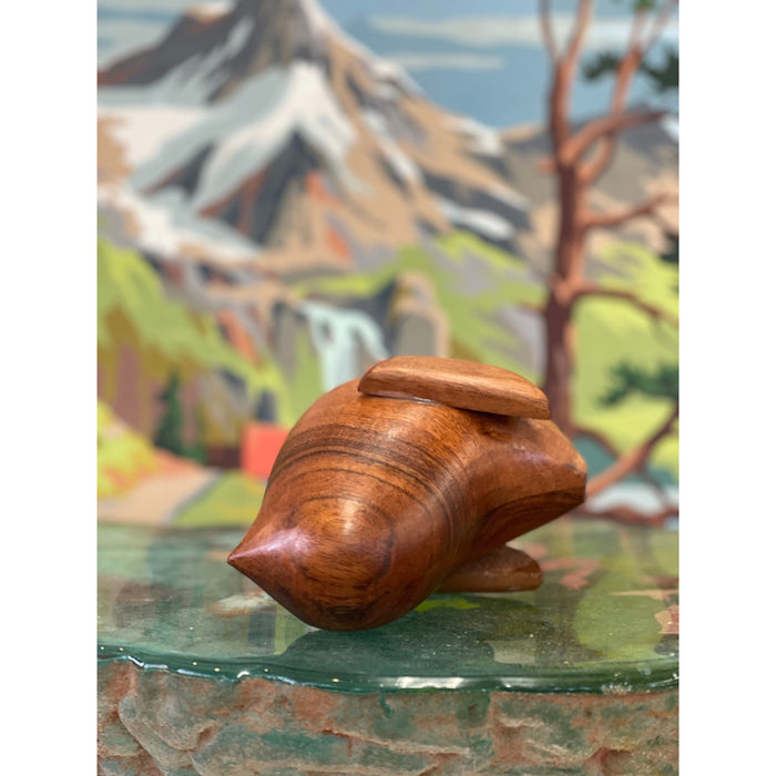 Vintage Wooden Carved Bird