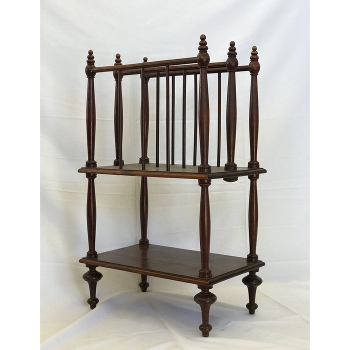 Vintage Wooden Magazine Rack Organizer