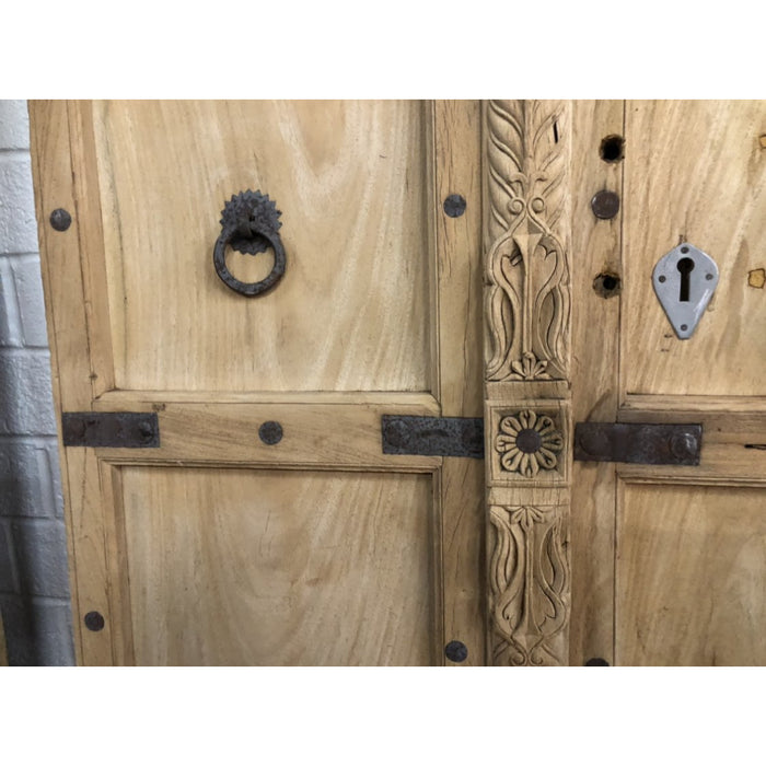 Vintage Imported Antique Carved Wooden Door