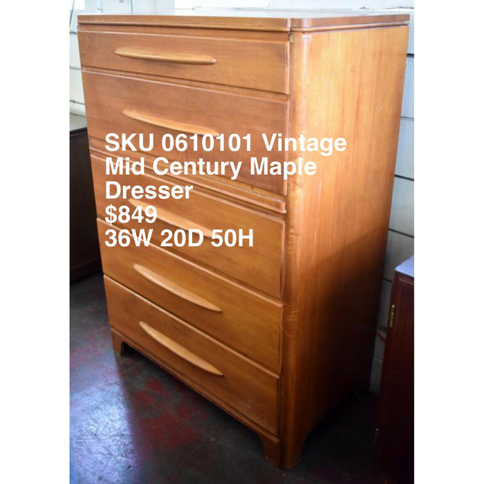 Vintage Maple Dresser (Available by Online Purchase Only)