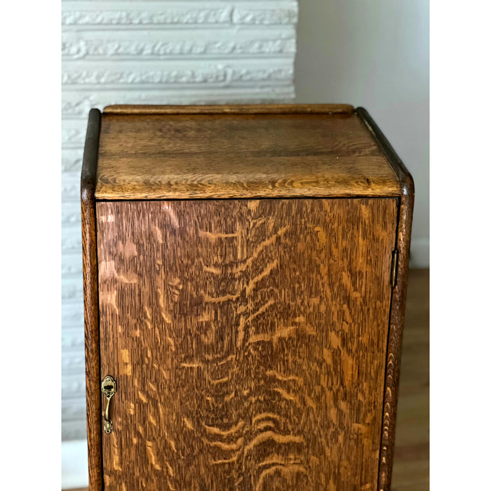 Vintage Tiger Oak Sheet Music Cabinet Stand (Available by Online Purchase Only)