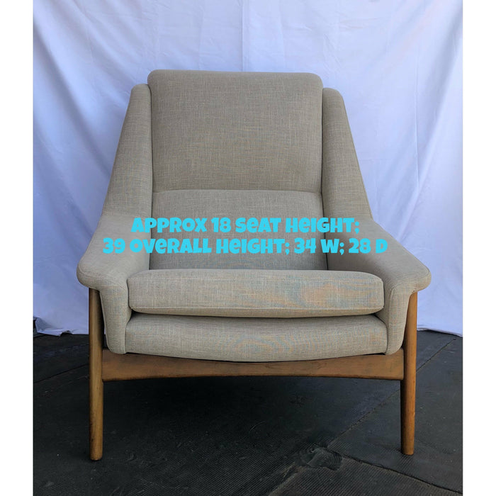 Vintage Mid Century Modern Folke Ohlsson for DUX Lounge Chair