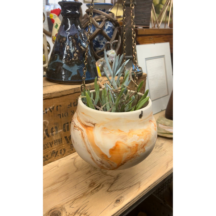 Vintage Pottery With Wire (Plants not Included)