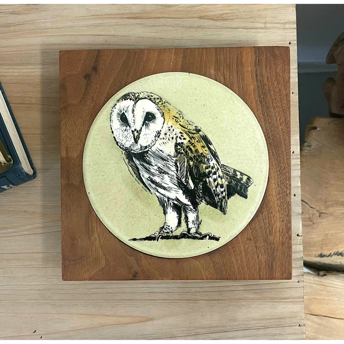 Vintage Decor Owl Tile