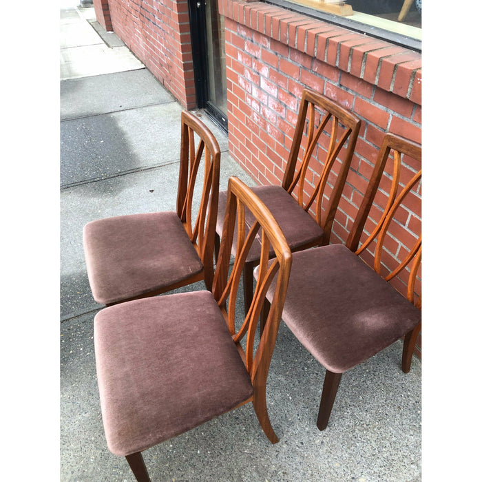 Vintage Mid Century Modern Dining Chairs Set Of 4