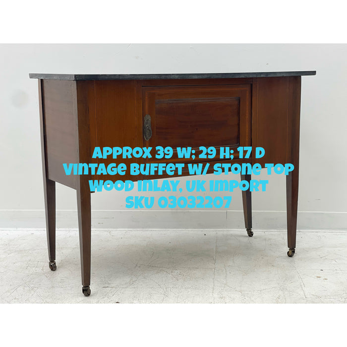 Vintage Buffet with Stone Top UK Import