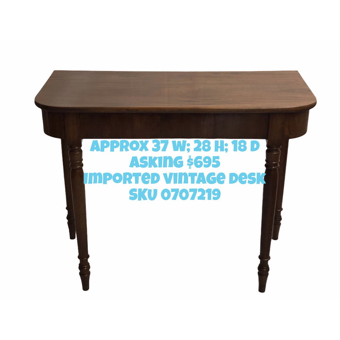 Vintage Console Entryway Table or Sofa Table Desk - UK Import
