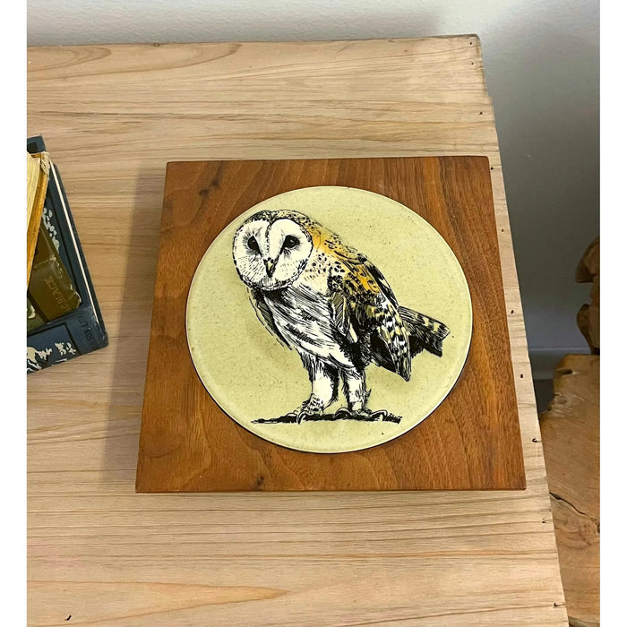 Vintage Decor Owl Tile