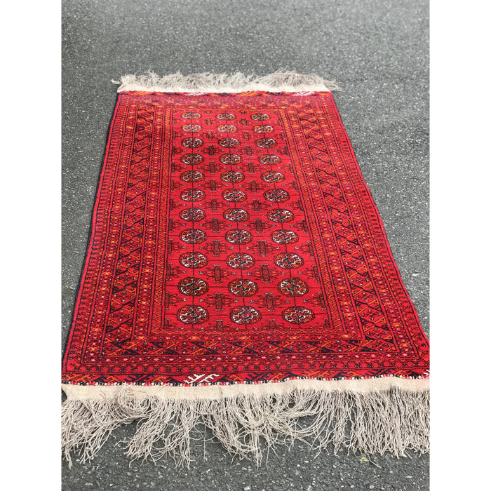 Vintage Bokhara Hand Knotted Area Rug