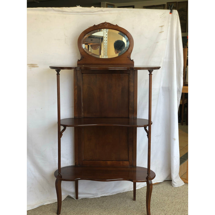 Vintage Victorian Style Mahogany Bookshelf or Entryway Storage Stand (Available for Online Purchase Only)