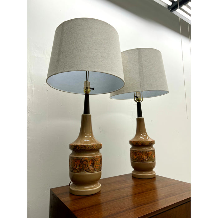 Vintage Mid Century Modern Lamps Set Of 2