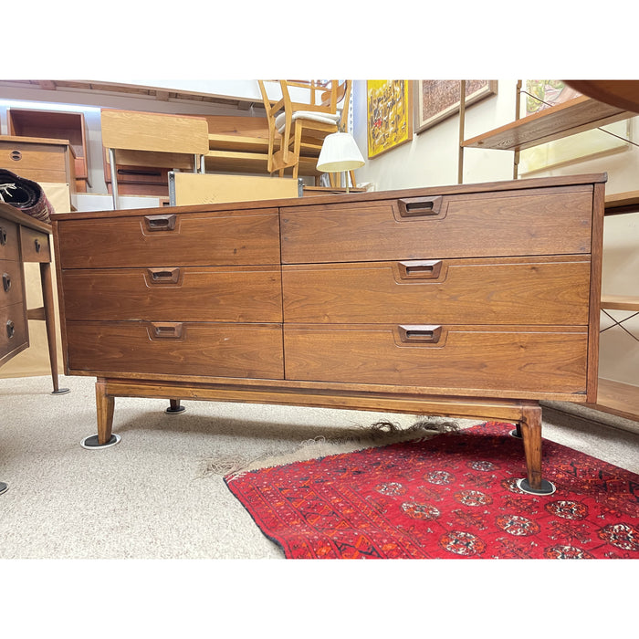 Refinished Vintage Mid Century Modern Lowboy Dresser Credenza