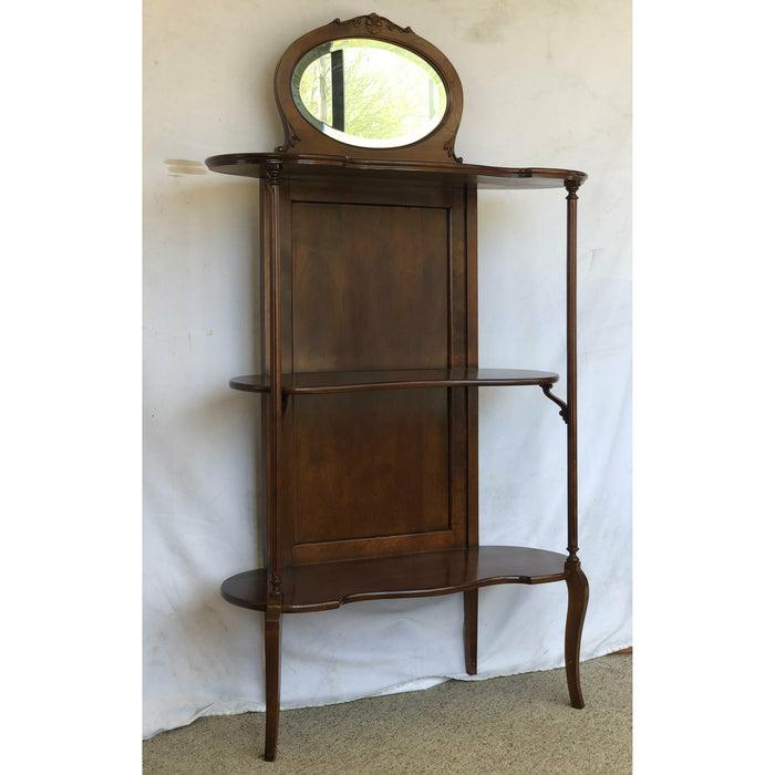 Vintage Victorian Style Mahogany Bookshelf or Entryway Storage Stand (Available for Online Purchase Only)