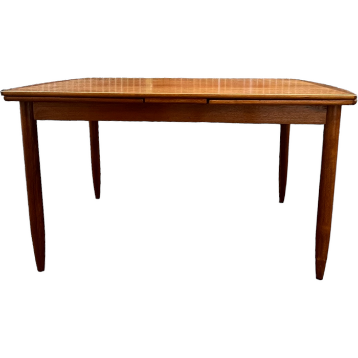 Vintage Imported Danish Modern Dining Table with Extension Leaves (Available by online purchase only)